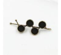THAYLA 68 * 8/10MM 6pcs Silver Metal Hair Clips Tray Hair Barrettes Tray Hair Bobby Pins With Blank Tray Round Bezel Settings Trays for Hair Pin