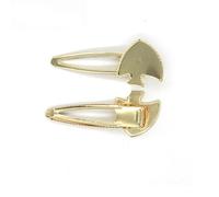 THAYLA 72 * 30MM 50pcs Fish Metal Hair Clips Tray Hair Barrettes Tray Hair Bobby Pins With Blank Tray Round Bezel Settings Trays for Hair Pin