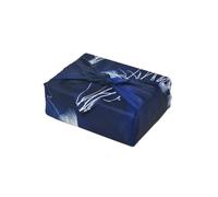 THAYLA Blue Bird Fabric Gift Wrap Cloth, Reusable Japanese Style Cotton Wrapping Sheet, 70x70cm Gift Wrap - 1 or 2 Pieces (blue, 70 * 70cm 1pc)