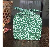 THAYLA Reusable Japanese Wrapping Cloth, 1 or 2 Pcs, 45x45cm Red/Green Cotton Gift Wrap Sheet, Eco-Friendly Fabric for Presents, Traditional Style (green, 45 * 45cm 1pc)