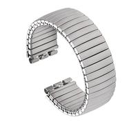 THBGTCNQ Elastic Watchband 17mm Stretch Expansion Stainless Steel Watch Strap Men Women(Silver matte,20mm)