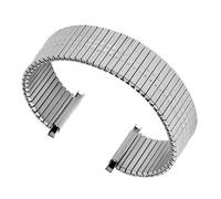 THBGTCNQ Elastic Watchband 18mm Stretch Expansion Stainless Steel Watch Strap Men Women(Silver,16mm)