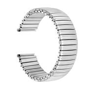 THBGTCNQ Elastic Watchband 18mm Stretch Expansion Stainless Steel Watch Strap Men Women(Silver,16mm)