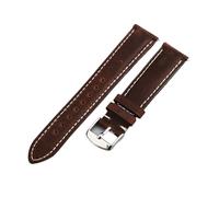 THBGTCNQ Leather Leather Watch Strap Stainless Steel Buckle Quick Release Design Universal Band(Dark brown,20mm)
