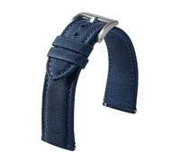 THBGTCNQ Nylon quick-release canvas strap with stainless steel buckle suitable for men and women(Blue,20mm)