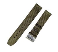 THBGTCNQ Nylon Quick-release Canvas Strap With Stainless Steel Buckle Suitable for Men Women(Green,20mm)