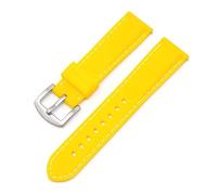 THBGTCNQ Rubber Watch Band Quick-Release 18mm 20mm 22mm Universal Silicone Strap(Yellow,22mm)