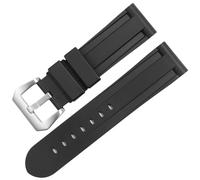 THBGTCNQ Silicone Watch Strap 20mm 22mm 24mm 26mm for Smart Watch Rubber Sport Watch Strap Universal Men Women Replacement Strap(Black,26mm)