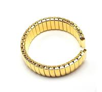 THBGTCNQ Stainless Steel Elastic Strap 12mm 14mm 16mm 18mm 20mm 22mm Gold Stretch Expansion Metal Watchband Men Women Replace Wristband(Gold,12mm)