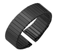 THBGTCNQ Stainless Steel Elastic Stretch Watch Band 22mm Universal Metal Watch Band for Smart Watch Quartz Watch Men Women Bracelet Accessories(Black,22MM_L)