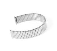 THBGTCNQ Stainless Steel Metal Elastic Strap 12mm 14mm 16mm 18mm 20mm Stretchable Expandable Wristband Unisex Replacement Bracelet(Sliver,18mm)