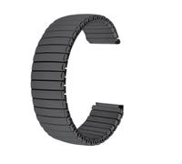 THBGTCNQ Stainless Steel Watch Band Elastic Stretchable Replaceable Wristband(Black,12mm)