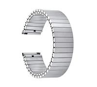 THBGTCNQ Stainless Steel Watch Band Elastic Stretchable Watch Band Metal Wristband(Silver,20mm-S)