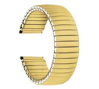 THBGTCNQ Stainless Steel Watch Strap 12mm 14mm 16mm 18mm 20mm 22mm Universal Metal Watch Strap Elastic Watch Strap Replacement Wristband Universal Bracelet(Gold,12mm)