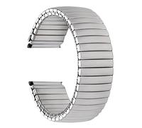 THBGTCNQ Stainless Steel Watch Strap 12mm 14mm 16mm 18mm 20mm 22mm Universal Metal Watch Strap Elastic Watch Strap Replacement Wristband Universal Bracelet(Silver,14mm)