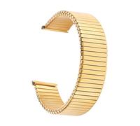 THBGTCNQ Stainless Steel Watch Strap Elastic Retractable 12mm 14mm 16mm 18mm 20mm Universal Elastic Watch Strap Retractable Wristband Accessories Bracelet(Gold,14mm)
