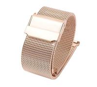 THBGTCNQ Watch Strap Stainless Steel Mesh Metal Quick-Release Woven Wristband Universal Replacement Bracelet(Rose Gold,19mm)