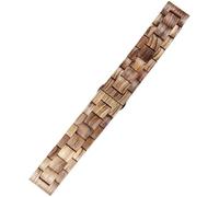 THBGTCNQ Wooden Watch Band 20mm 22mm Quick Release Wristband Unisex Stainless Steel Folding Buckle Replacement Strap for Smart Watch Quartz Watch(Type 2,20mm)