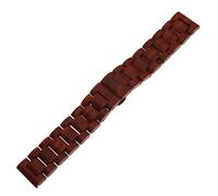 THBGTCNQ Wooden Watch Band Stainless Steel Folding Buckle Quick Release Universal Replacement Wristband(C,21mm)