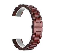THBGTCNQ Wooden Watch Band Stainless Steel Folding Buckle Quick Release Universal Replacement Wristband(D,23mm)
