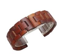 THBGTCNQ Wooden Watch Straps for Men Women Replacement Wristbands Quick release Bracelets 20mm 22mm Suitable for Smart Watches Traditional Watches(Red,22mm)
