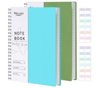 Thboxes 2 Pack A4 Lined Spiral Notebooks, 100 Sheets Each, Blue & Green