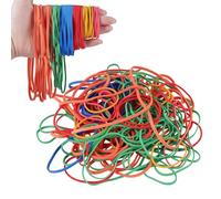 Thboxes 240pcs Elastic Bands Assorted 6 Sizes Colorful Strong Thick Elastic Rubber Bands Set for Home School Office Bank Supplies 55mm 63mm 83mm 90mm 155mm 180mm