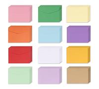 Thboxes 60 Pcs Mini Envelopes, Coloured Small Envelopes Cute Money Envelope Coin and Seed Tiny Pockets for Thanksgiving, Christmas, Wedding, Birthday Party Supplies