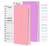 Thboxes A5 Squared Notebooks 2 Pack, Spiral Bound, 400 Pages, 100Gsm