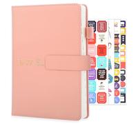 Thboxes Academic Diary 2026-2027 A5 Page A Day, 13 Month Mid Year Daily Diary From July 2026 to July 2027, Day Per Page Daily Planner with 4pcs Stickers, 21×14 cm (Pink)