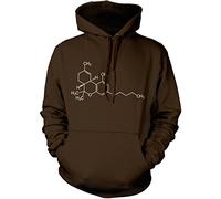 THC Compound Cannabis Unisex Hoodie - Brown XX-Large