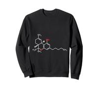 THC Molecule Cannabis Marijuana Weed Logo T-Shirt Sweatshirt