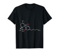 THC Molecule Cannabis Marijuana Weed Logo T-Shirt T-Shirt