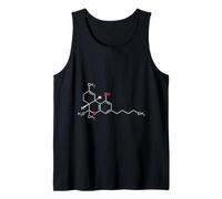 THC Molecule Cannabis Marijuana Weed Logo T-Shirt Tank Top