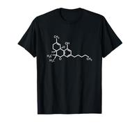 THC Molecule Shirt Tetrahydrocannabinol Formula 420 Gift Tee T-Shirt