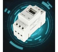 Thc15a Digital Weekly Programmable Timer Relay Switch for Industrial Automation - 220 to 240v Ac 25a Load Capacity 16 On/Off Settings Power Failure Memory (3 Years) LCD Display