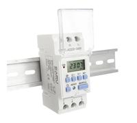 THC15A type Din Rail 2 wire Weekly Programmable Digital TIME SWITCH Relay Timer Control AC 220V 230V 12V 24V 48V 16A(30A,1NO1NC 12V AC DC)