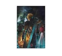 Thcbme Final Fan-tasy VII Remake Canvas Art Posters Wall Art Pictures Prints Modern Family Bedroom Decor UnFramed,16x24inch(40x60cm)
