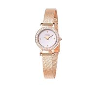 THCN Caroline Women's Watch 40pcs Cubic Zirconia Stones with CNC Claw Setting, Rose Gold Mesh Watch for Women（THCN0011）, Rose Gold, Elegance and luxury