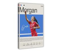 THCTCA Alex Morgan Poster Canvas Poster Bedroom Decor Sports Landscape Office Room Decor Gift Frame-style 16x24inch(40x60cm)
