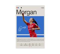 THCTCA Alex Morgan Poster Canvas Poster Bedroom Decor Sports Landscape Office Room Decor Gift Unframe-style 08x12inch(20x30cm)
