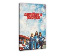 THCTCA Charlies Angels 2000 Movie Poster Canvas Poster Wall Art Decor Print Picture Paintings for Living Room Bedroom Decoration Frame-style 24x36inch(60x90cm)