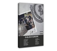 THCTCA D-Block Europe - Music Album Poster Canvas Poster Wall Art Decor Print Picture Paintings for Living Room Bedroom Decoration Frame-style 20x30inch(50x75cm)