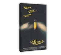 THCTCA David Lynch's Lost Highway Canvas Poster Wall Art Decor Print Picture Paintings for Living Room Bedroom Decoration Frame-style 12x18inch(30x45cm)