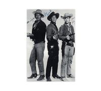 THCTCA John Wayne, Dean Martin And Ricky Nelson Canvas Poster Bedroom Decor Sports Landscape Office Room Decor Gift Unframe-style 12x18inch(30x45cm)