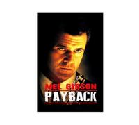 THCTCA Payback 1999 Mel Action Movie Cover Poster Canvas Poster Wall Art Decor Print Picture Paintings for Living Room Bedroom Decoration Unframe-style 24x36inch(60x90cm)