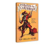 THCTCA Piraten Der Karibik New Orleans Square Attraction Poster Canvas Poster Bedroom Decor Sports Landscape Office Room Decor Gift Frame-style 12x18inch(30x45cm)