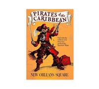 THCTCA Piraten Der Karibik New Orleans Square Attraction Poster Canvas Poster Bedroom Decor Sports Landscape Office Room Decor Gift Unframe-style 24x36inch(60x90cm)