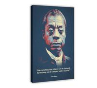 THCTCA Poster of James Baldwin's Famous Quotes Canvas Poster Bedroom Decor Sports Landscape Office Room Decor Gift Frame-style 16x24inch(40x60cm)
