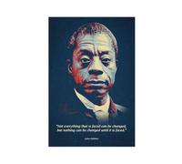 THCTCA Poster of James Baldwin's Famous Quotes Canvas Poster Wall Art Decor Print Picture Paintings for Living Room Bedroom Decoration Unframe-style 12x18inch(30x45cm)
